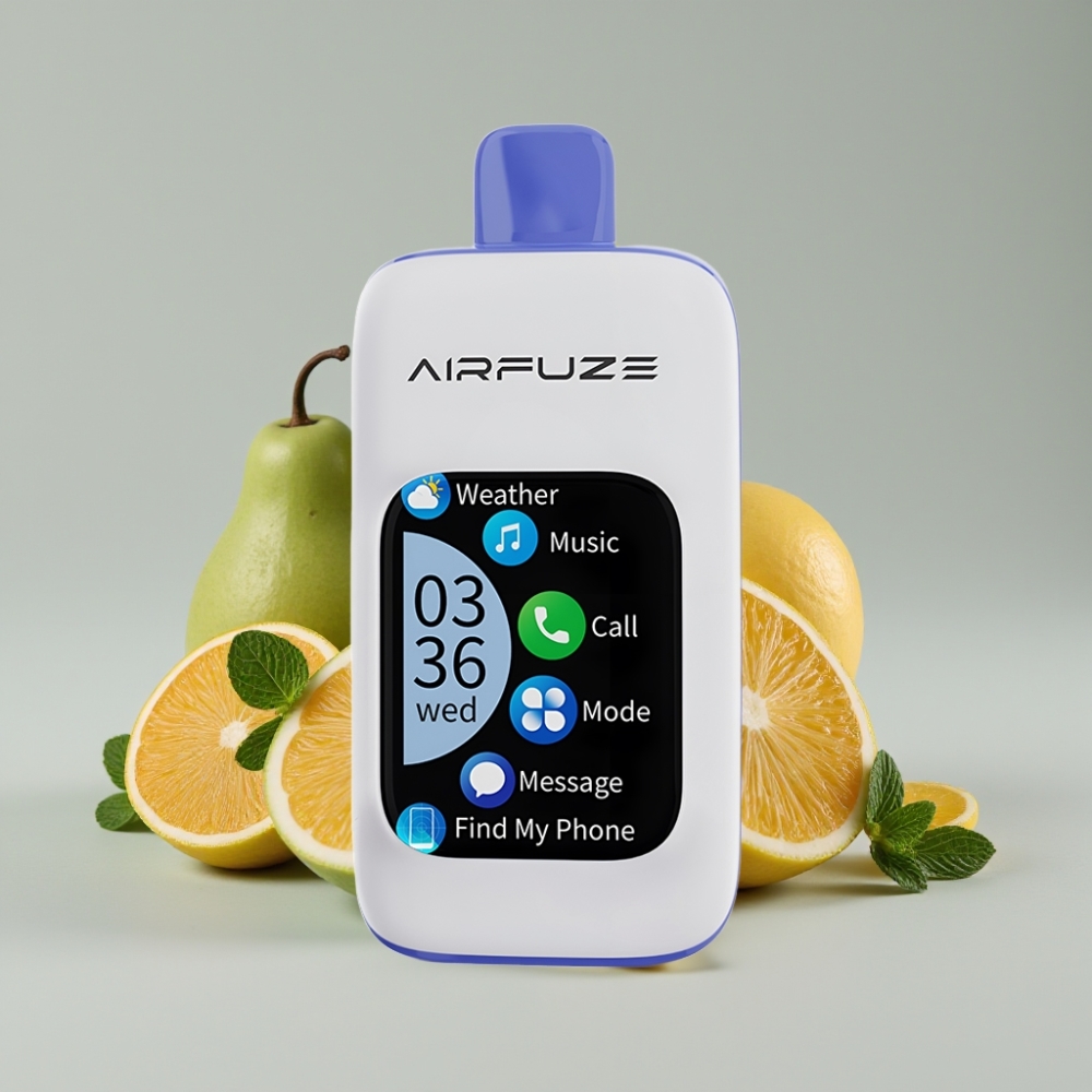AirFuze Smart 30000 Puffs Disposable Pod Menta de Miami com Tela TFT 2.01" e Tipo-C