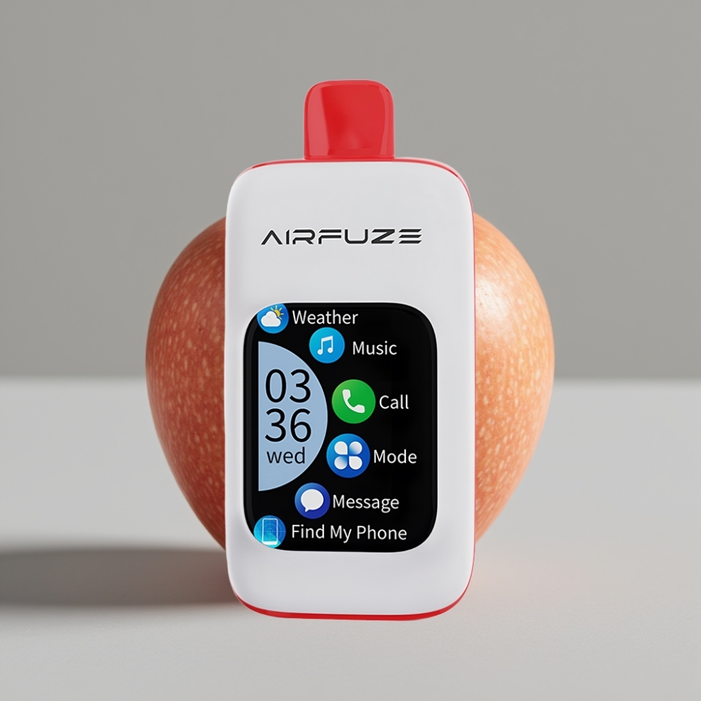 AirFuze Smart 30000 Puffs Disposable Pod Tela Touch 2.01" Maçã Tripla Tipo-C 900mAh