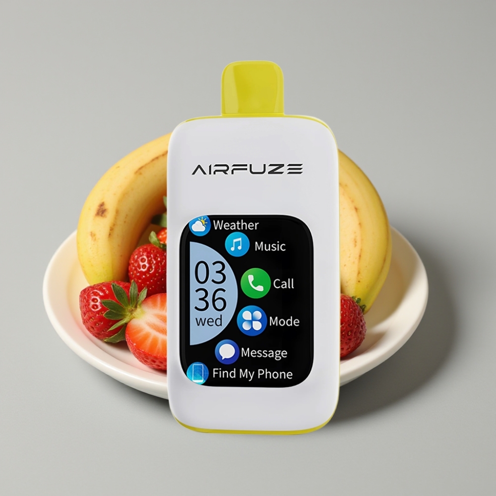 AirFuze Smart Pro 40000 Puffs Vape Recarregável Morango Banana 20mL
