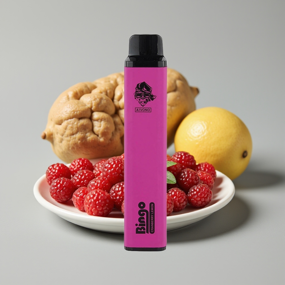 Aivono AIM BINGO 4000 Puffs Vape Descartável Mirtilo Limão - 10mL, 1000mAh, 4000 Tragadas
