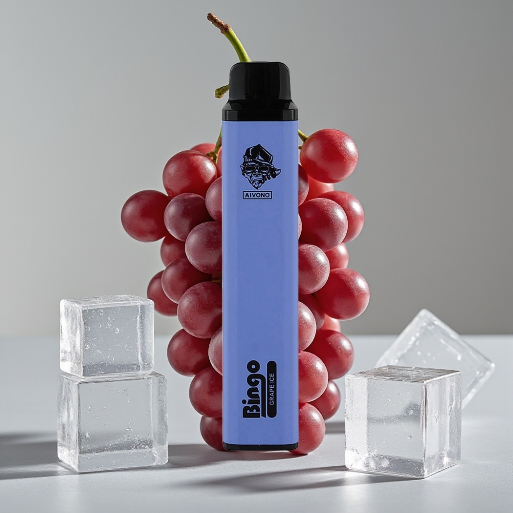 Aivono AIM BINGO 4000 Puffs Vape Gelo de Uva 10mL 1000mAh Recarregável