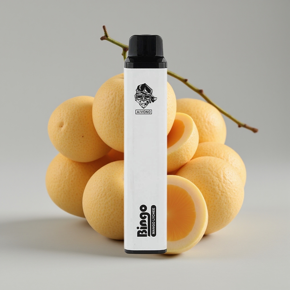 Aivono AIM BINGO 4000 Puffs Vape Manga Lichia 10mL 1000mAh Recarregável