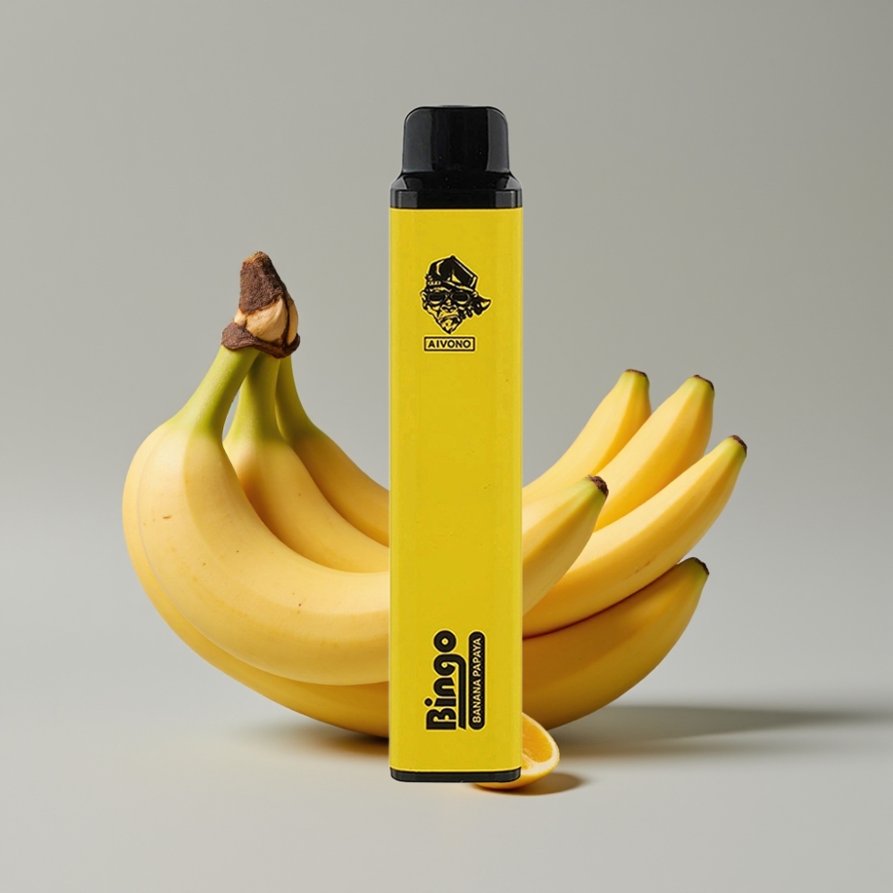 Aivono AIM BINGO 4000 Puffs Vaporizador Descartável Banana Mamão 10mL 1000mAh