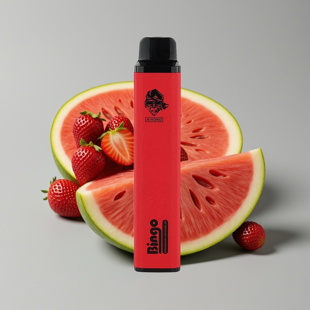Aivono Aim Bingo 4000 Puffs Vape Descartável Morango Melancia – 10mL, 1000mAh, até 4000 tragadas