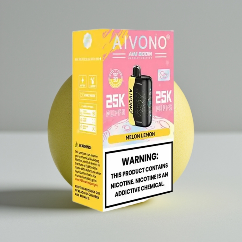 Aivono AIM BOOM 25000 Puffs Descartável Sabor Melão Limão 28ml 650mAh Tipo-C