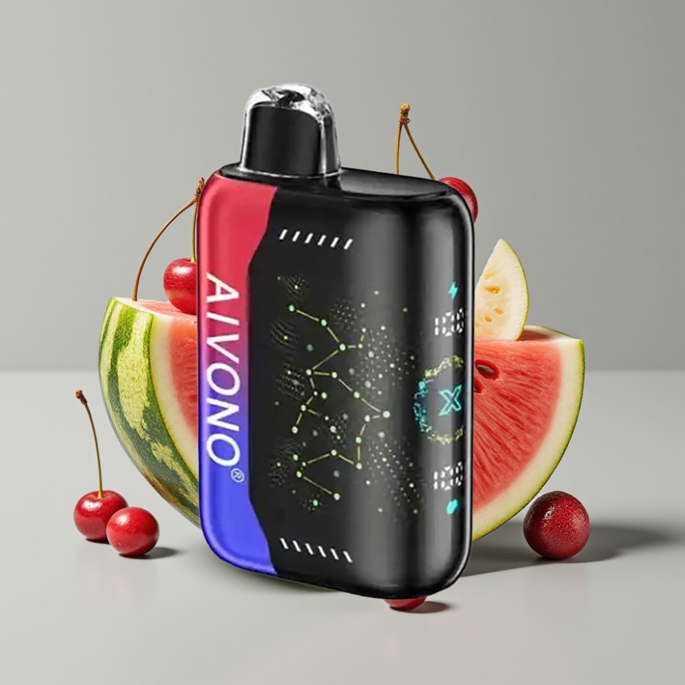 Aivono AIM BOOM 25000 Puffs Descartável Sabor Melancia Cereja Gelada 28ml 650mAh
