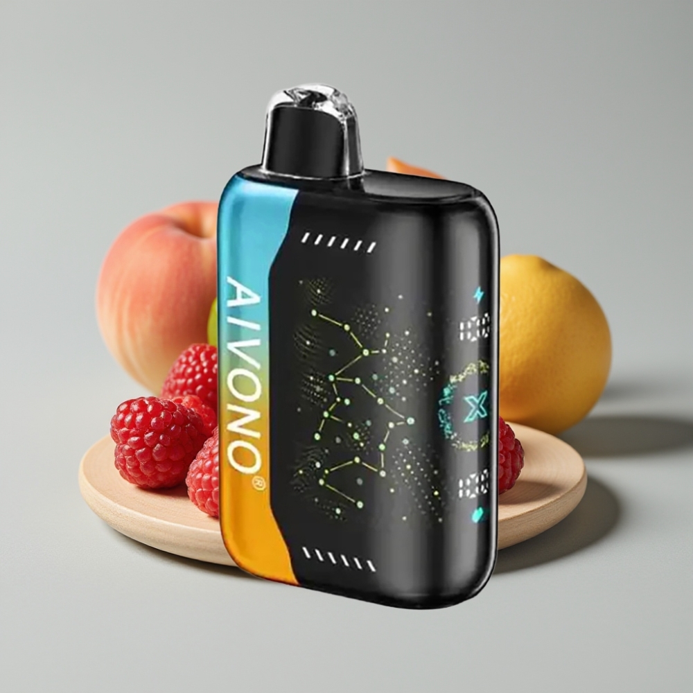 Aivono AIM BOOM 25000 Puffs Disposable Vape Framboesa Pêssego Lima 28ml 650mAh