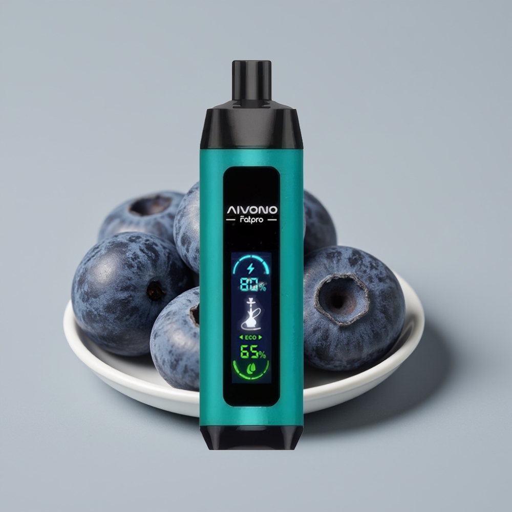 Aivono AIM FATPRO 22000 Puffs Recarregável Sabor Mirtilo Canhão 28ml 0.6 ohm