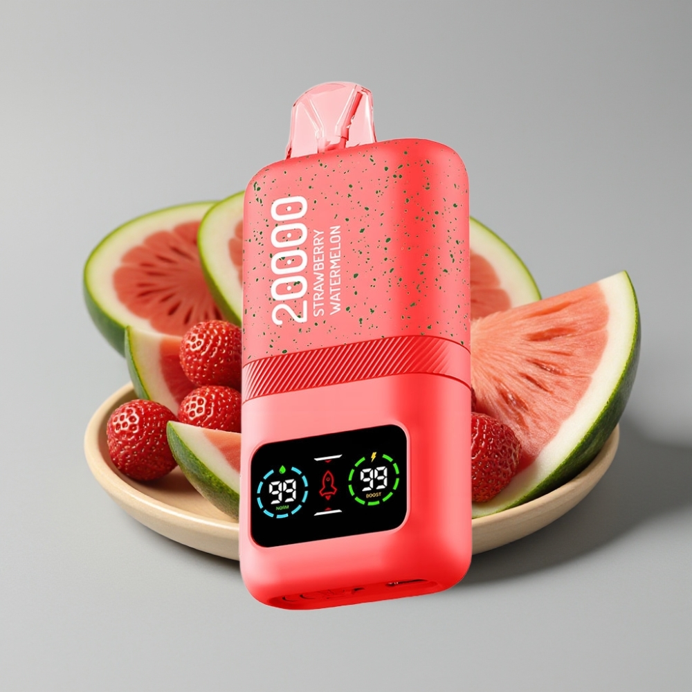 Aivono AIM MAGIC 20000 Puffs Disposable Vape Morango Melancia com 26ml E-liquid e Tipo-C Recarregável