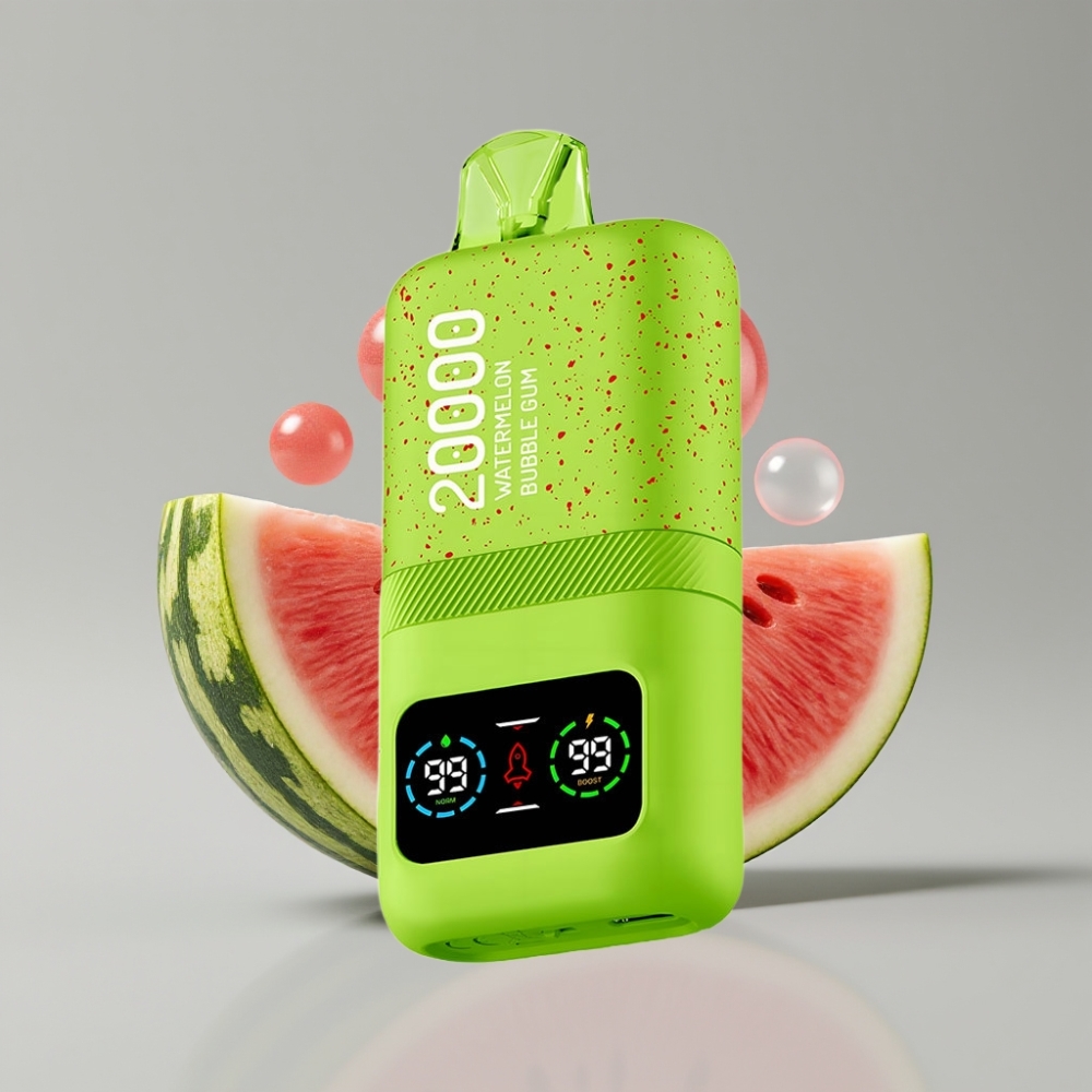 Aivono AIM MAGIC 20000 Puffs Rechargeável com Sabor Melancia Chiclete e Tela LCD