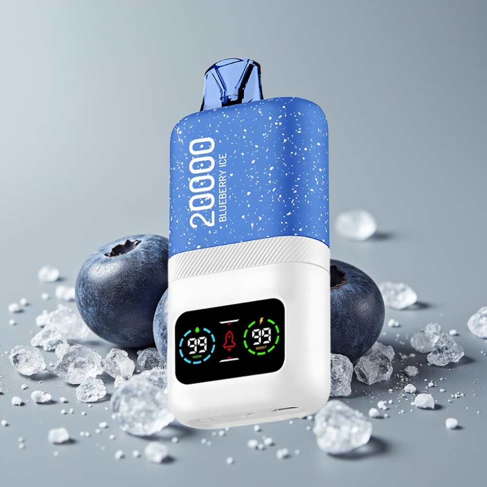 Aivono AIM MAGIC 20000 Puffs Rechargeável com Tela LCD e Sabor Gelo de Mirtilo