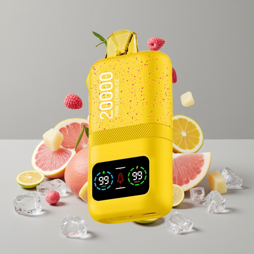 Aivono AIM MAGIC 20000 Puffs Vape Limão Rosa Gelo com 26ml E-líquido e Recarga Type-C