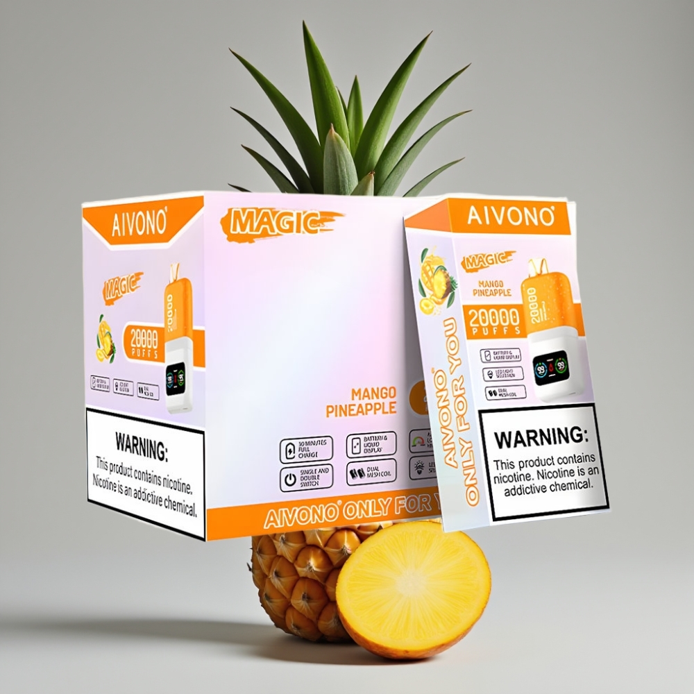 Aivono Aim Magic 20000 Puffs Vape Descartável Manga Abacaxi com 26ml E-líquido e Bateria 600mAh