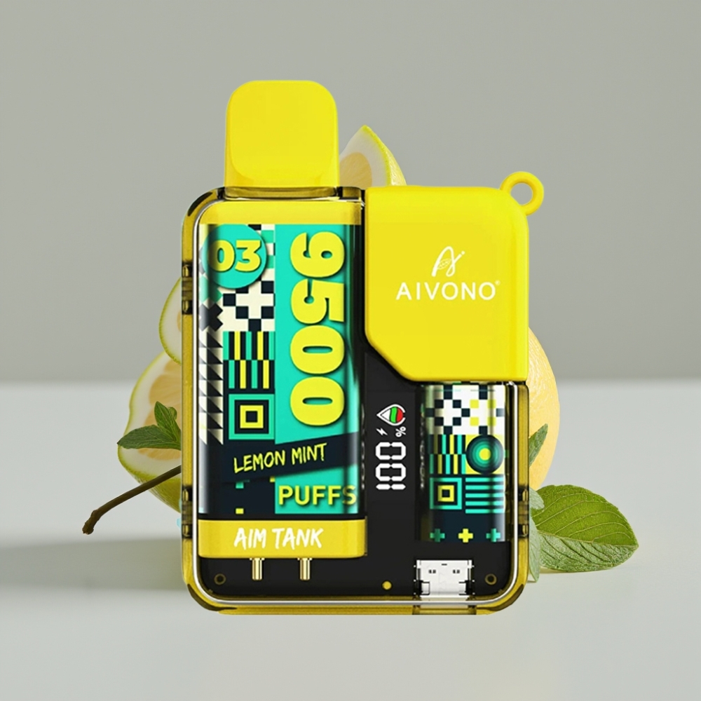 Aivono AIM-TANK 9500 Puffs 18ml LCD Limão Hortelã