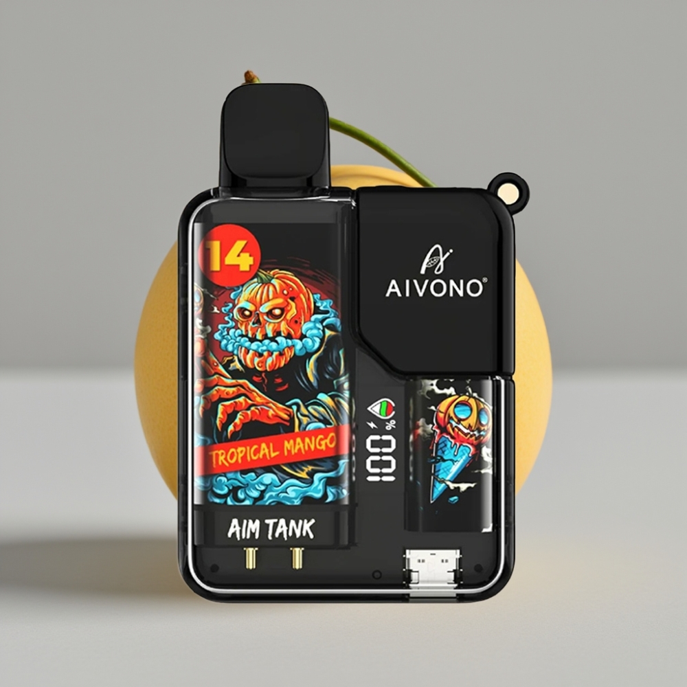 Aivono AIM-TANK 9500 Puffs Disposable Vape Manga Tropical com 18ml e 650mAh