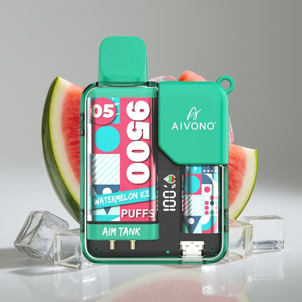 Aivono AIM-TANK 9500 Puffs Disposable Vape Melancia Gelada 18ml 650mAh LCD 1.2ohm