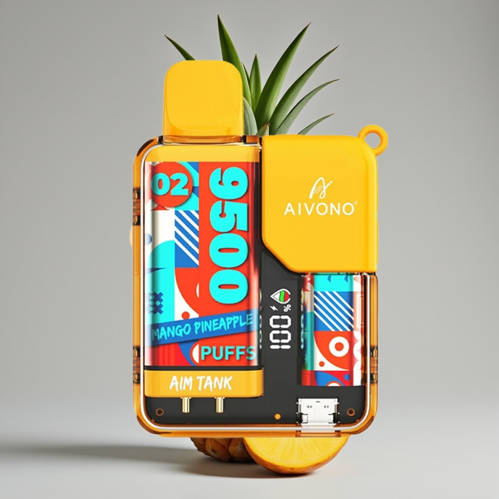 Aivono AIM-TANK 9500 Puffs Manga Abacaxi 18ml 650mAh LCD 1.2ohm Mesh