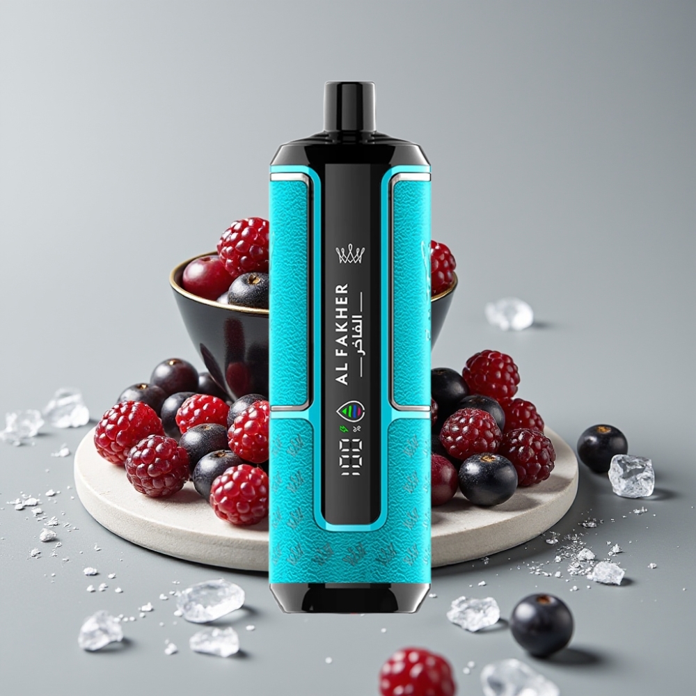 Al Fakher Crown Bar 15K Hypermax Disposable Vape Kit 22ml 15.000 Tragos Gelado de Groselha Preta