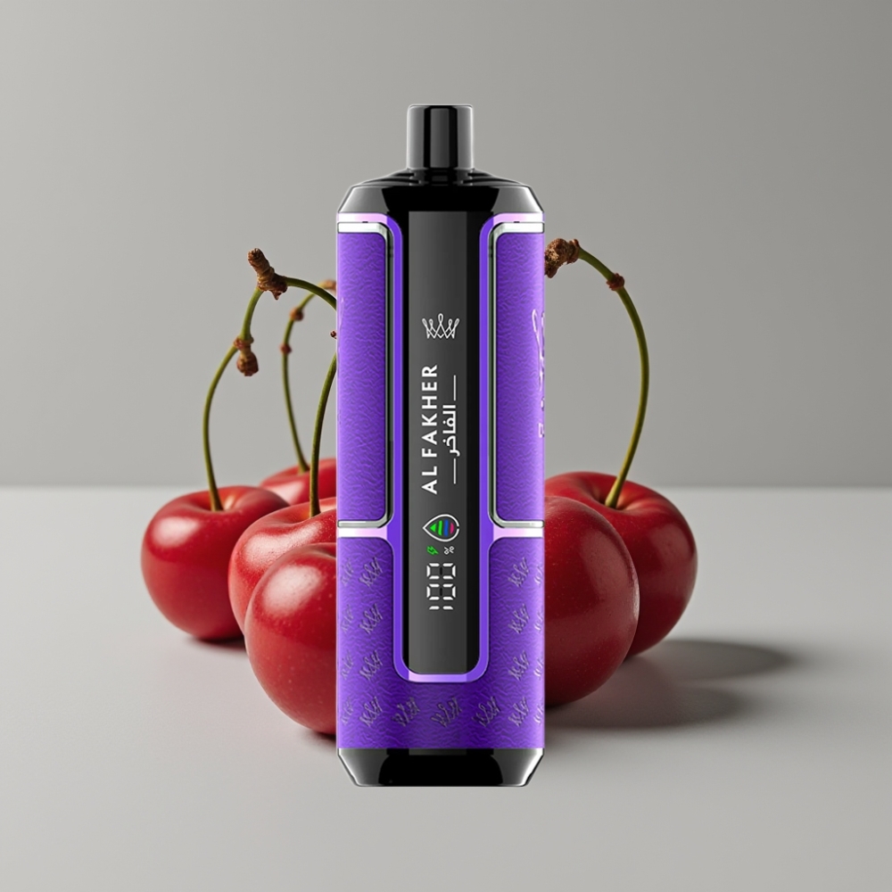 Al Fakher Crown Bar 15K Hypermax Disposable Vape Kit Festa de Cereja – 22ml, 15K Puffs, 6mg/ml, USB-C