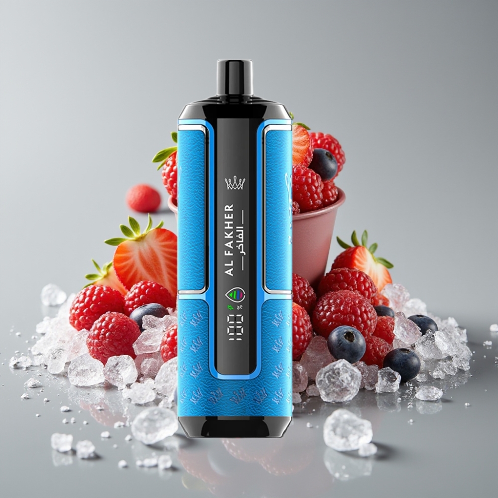 Al Fakher Crown Bar 15K Hypermax Disposable Vape Kit Fruta Silvestre Gelo