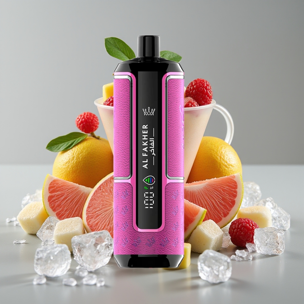 Al Fakher Crown Bar 15K Hypermax Disposable Vape Kit Gelo Luch – 22ml, 15.000 Tragos, 600mAh, Tipo-C