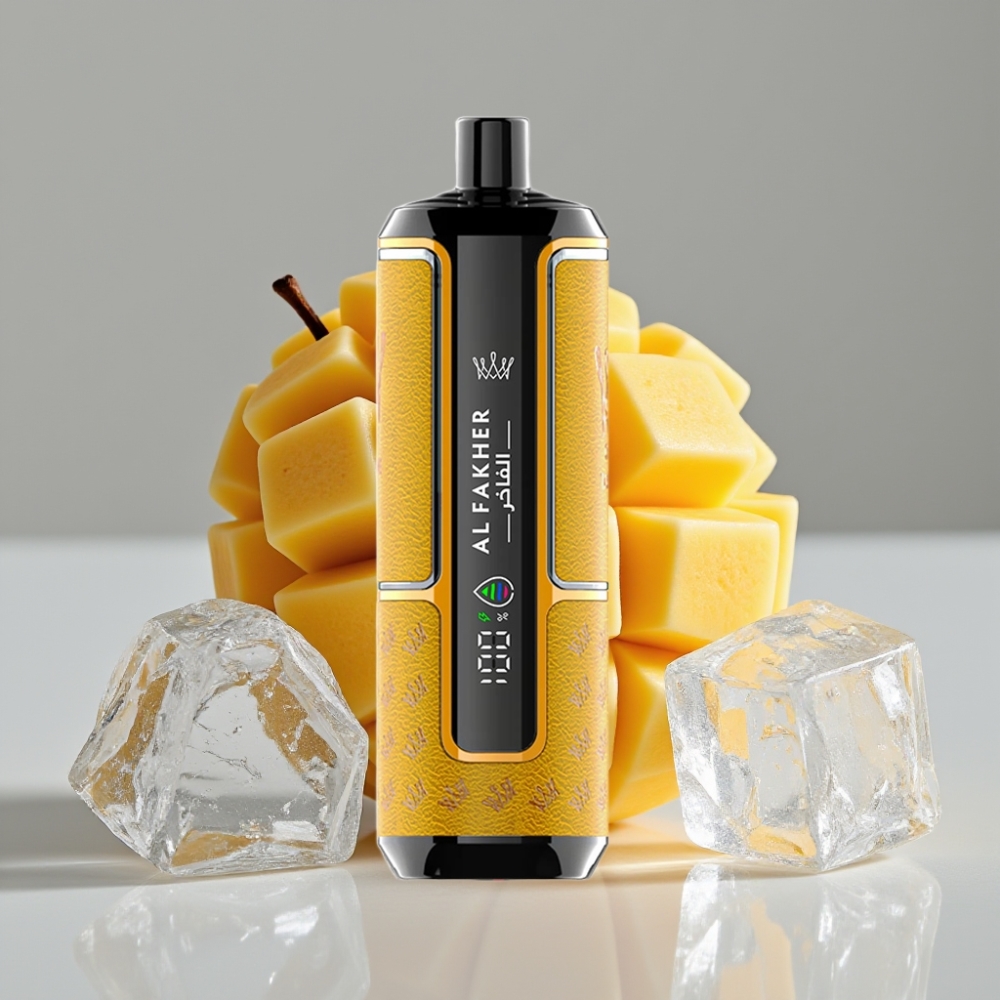 Al Fakher Crown Bar 15K Hypermax Vape Descartável Manga Gelo - 22ml, 15.000 Tragadas, 600mAh, Tipo-C