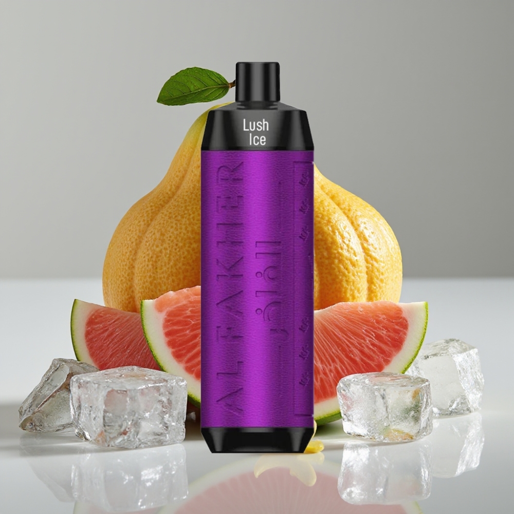 Al Fakher Crown Bar 8000 Crystal Vape Descartável Ice Lush – 18ml, 5mg, 8000 Tragadas, USB-C