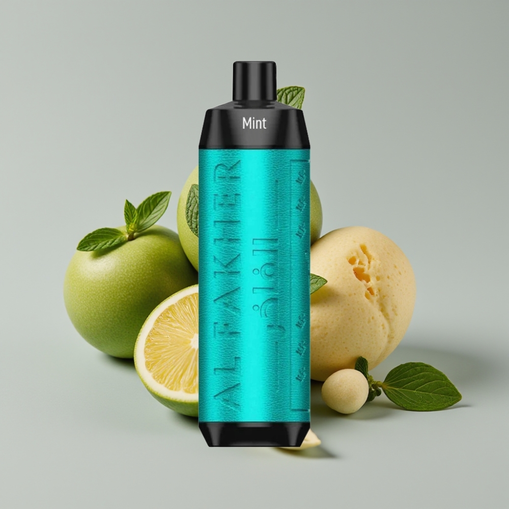 Al Fakher Crown Bar 8000 Crystal Vape Descartável Menta - 8000 Tragadas, 18ml, 5mg Nicotina, Bateria 600mAh