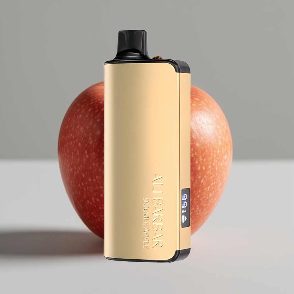 Alibarbar Ingot 9000 Puffs Vape Descartável Maçã Dupla – 22ml, 2350mAh, LED