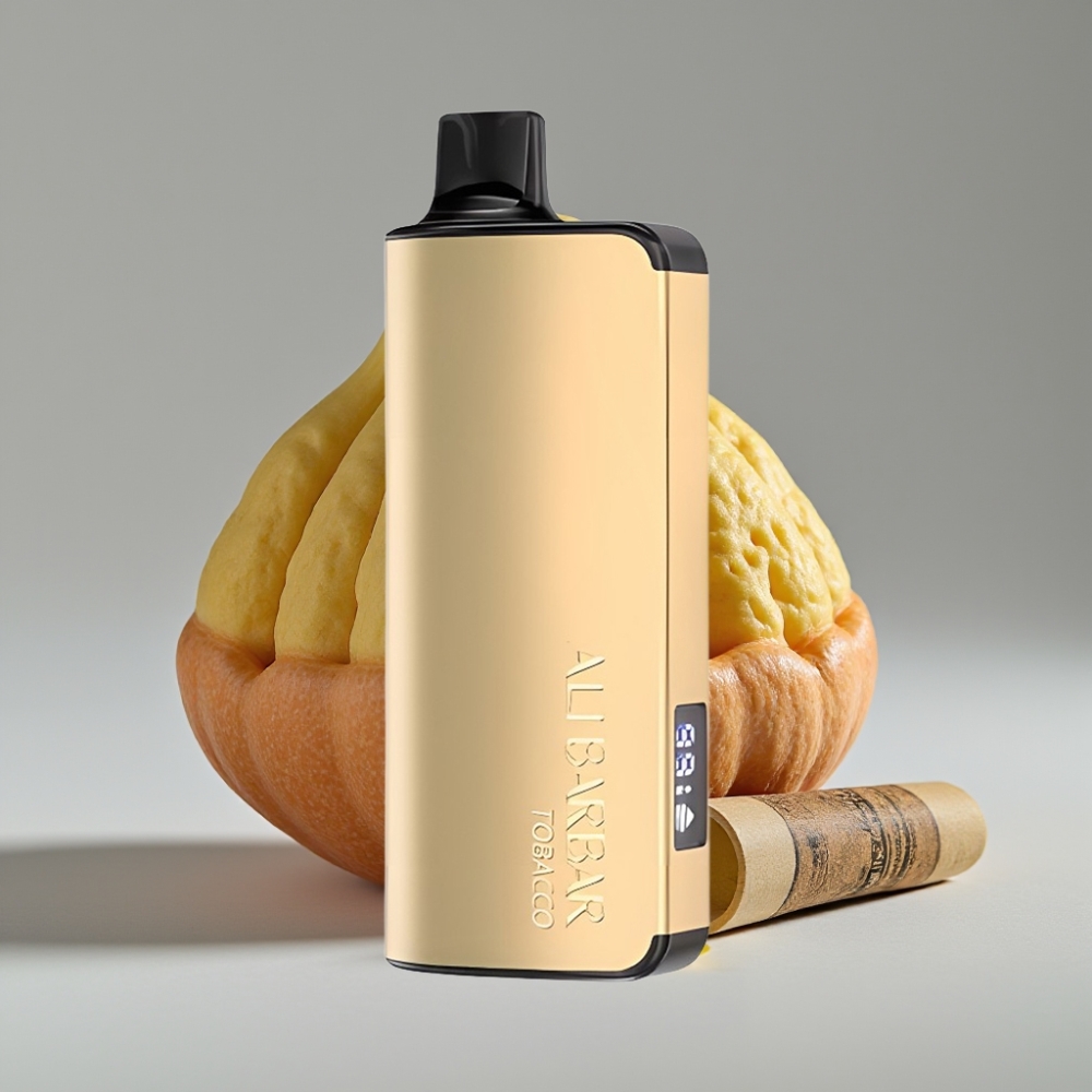 Alibarbar Ingot 9000 Puffs Vape Descartável Sabor Tabaco com LED e 22ml