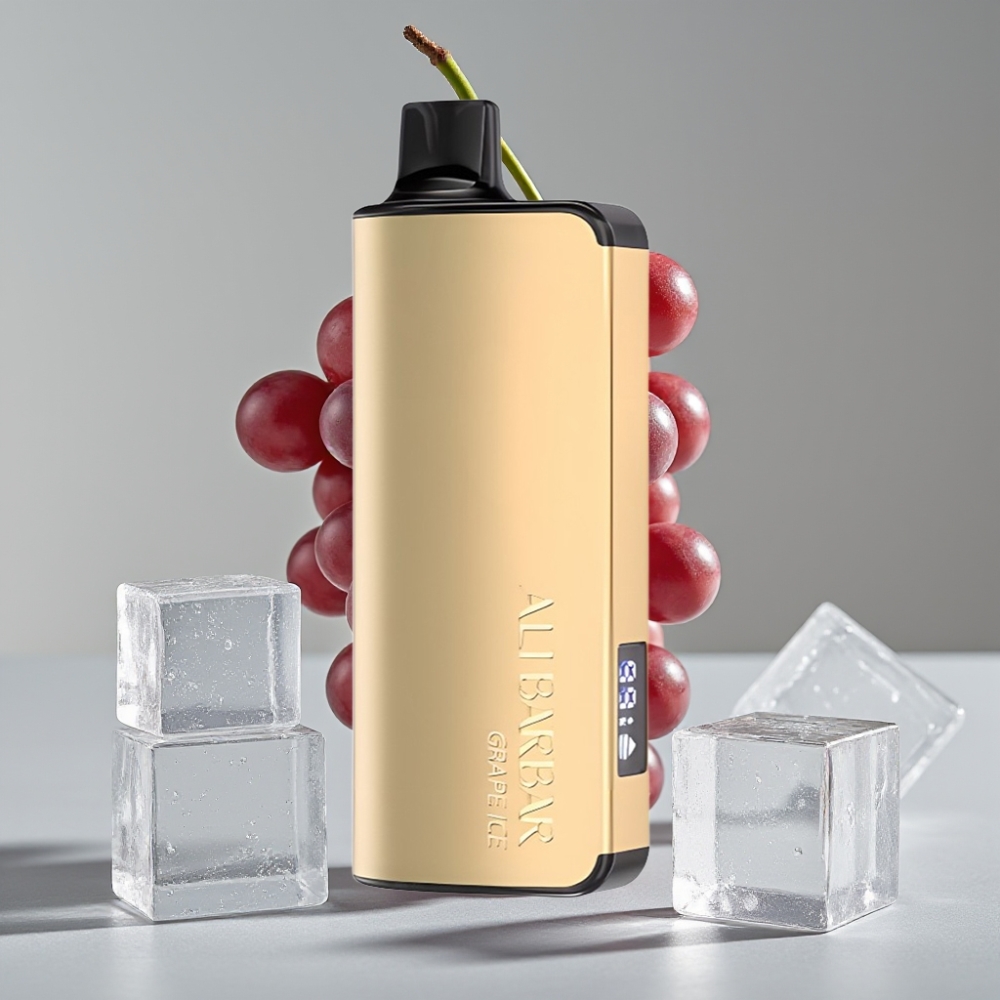 Alibarbar Ingot 9000 Puffs Vape Descongelante de Uva – 22ml, 2350mAh, LED