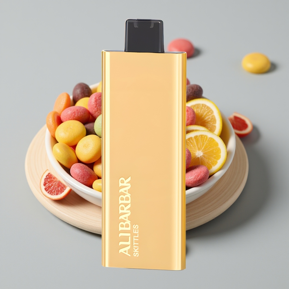 Alibarbar Pandora 7000 Puffs Vape Descartável Sabor Skittles - 17 ml, 1.0 Ω, 70 g