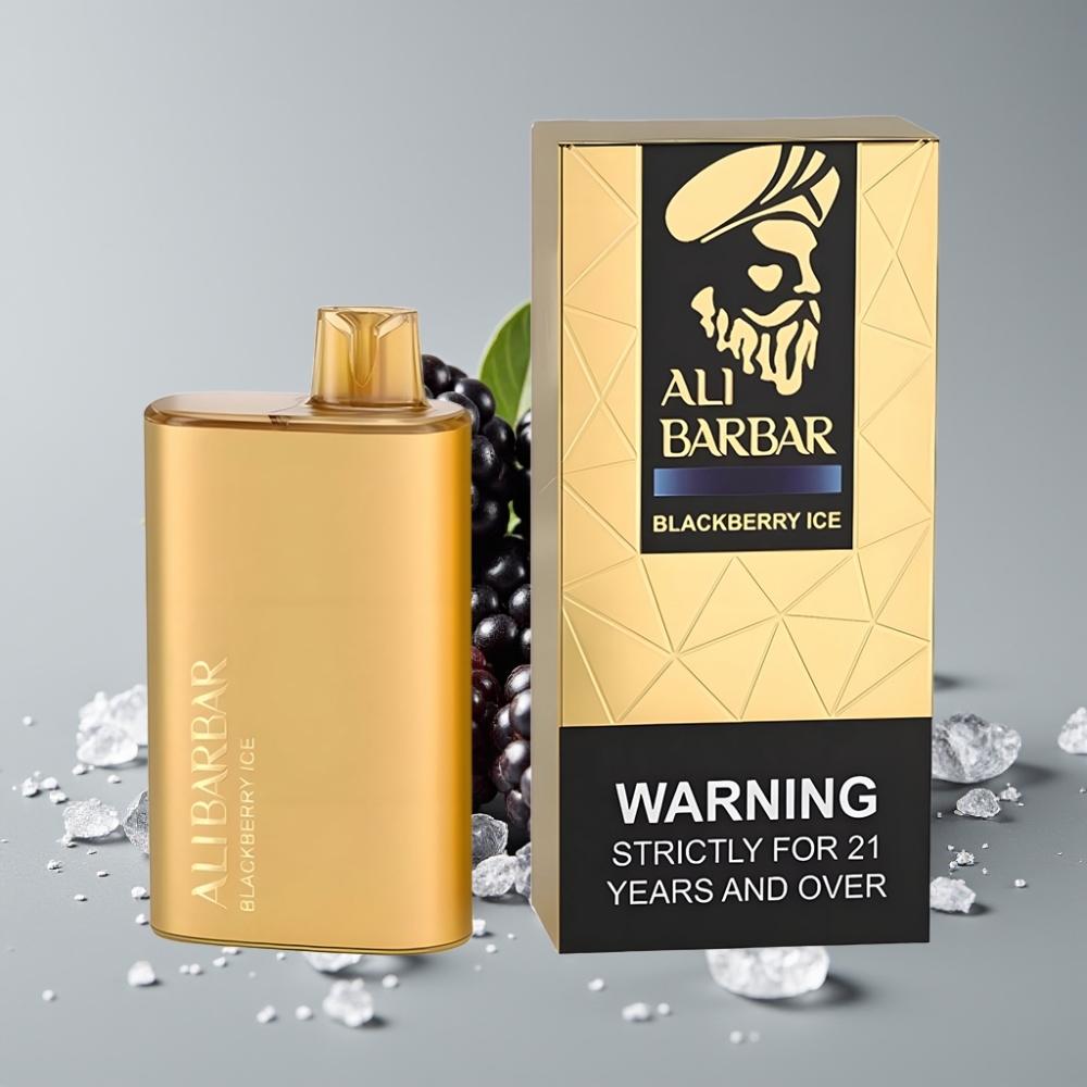 Alibarbar Rich 8000 Puffs Disposable Vape Blackberry Ice com 20ml de Líquido e 2000 mAh