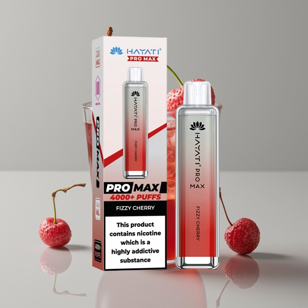 Hayati Pro Max 4000 Puffs Disposable Vape Cereja Frisante