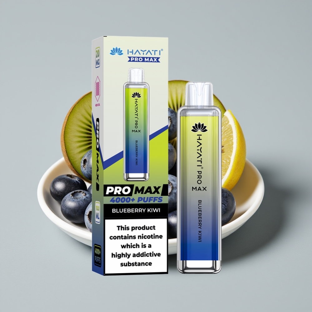 Hayati Pro Max 4000 Puffs Disposable Vape Mirtilo Kiwi
