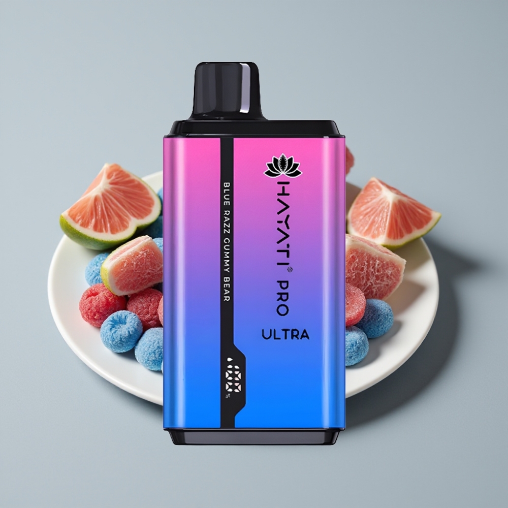 Hayati Pro Ultra 15000 Puffs - 850mAh - 2×12ml - 2% - Sabor Ursinho de Goma Blue Razz