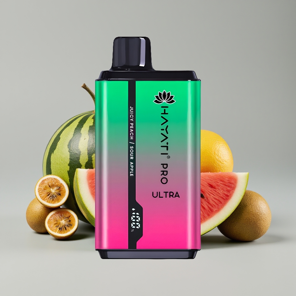 Hayati Pro Ultra 15000 Puffs Disposable Vape Melancia Kiwi Maracujá