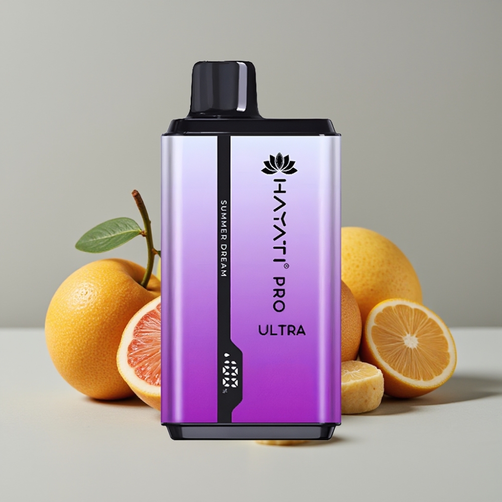 Hayati Pro Ultra 15000 Puffs Vaporizador Descartável Sonho de Verão – 2×12ml, 2% Nicotina, 49 Sabores