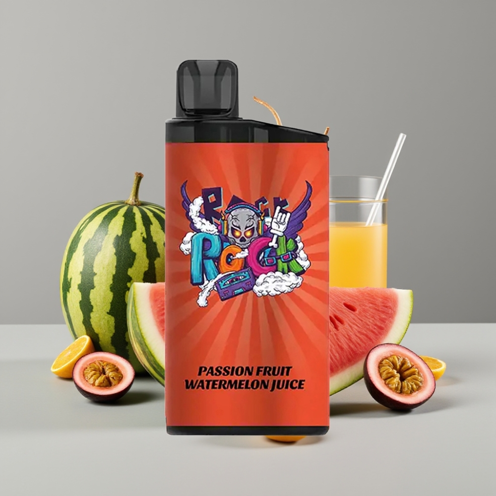 IGET Bar 3500 Puffs Suco de Maracujá e Melancia Vape Descartável - 1400 mAh, 1.2 Ohm Mesh Coil