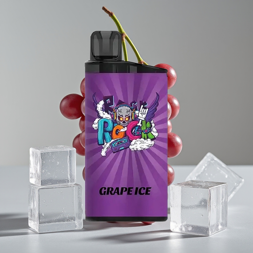 IGET Bar 3500 Puffs Vape Descansável Gelo Uva - 1400 mAh, 1.2 Ohm Mesh, 78g