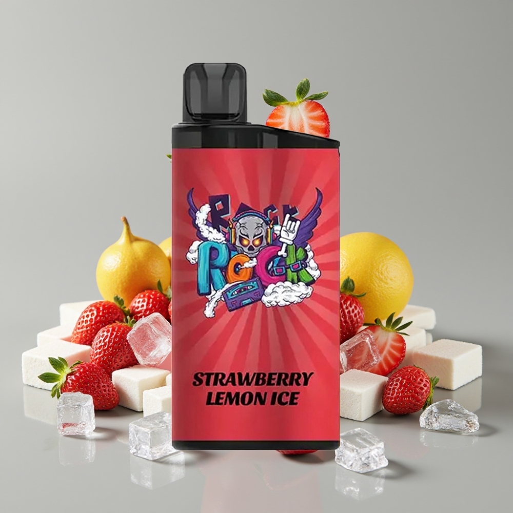 IGET Bar 3500 Puffs Vape Descansável Morango Limão Gelo - 1400 mAh, 1.2 Ohm Mesh, 78g