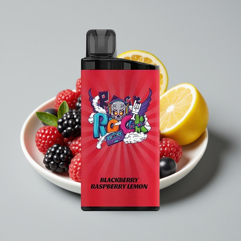 IGET Bar 3500 Puffs Vaporizador Descartável Amora Framboesa Limão - 1400 mAh, 1.2 Ohm Mesh Coil