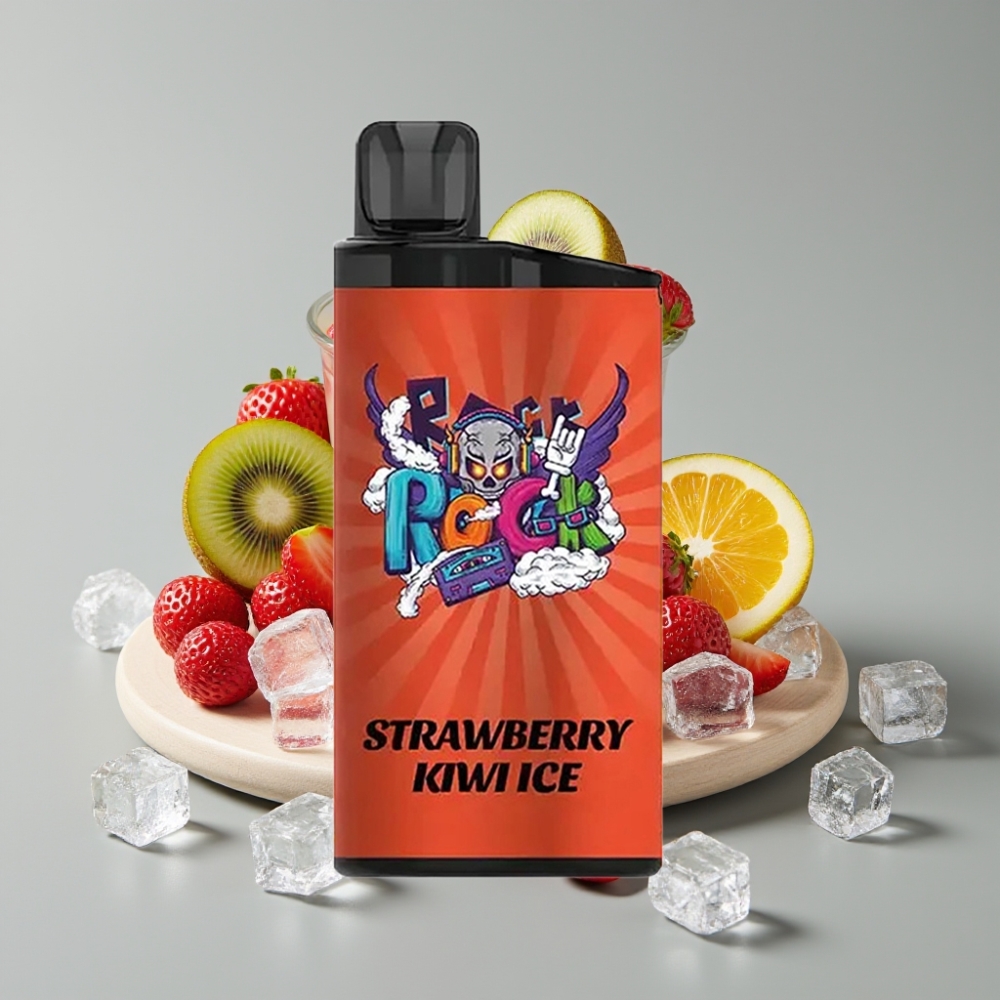 IGET Bar 3500 Puffs Vaporizador Descartável Morango Kiwi Gelo - 1400 mAh, 1.2 Ohm Mesh Coil, 78g