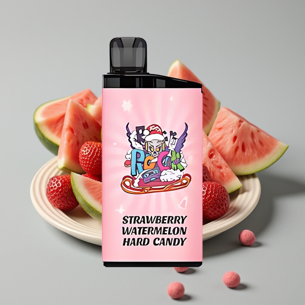 IGET Bar 3500 Puffs Vaporizador Descartável Morango Melancia Balinha Dura - 1400mAh, 1.2 Ohm Mesh