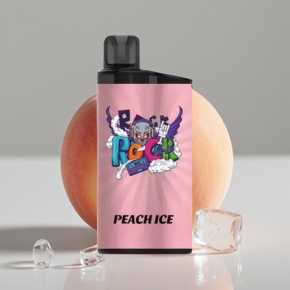 IGET Bar 3500 Puffs Vaporizador Descartável Pêssego Gelado com Bobina Mesh 1.2 Ohm e Bateria 1400 mAh