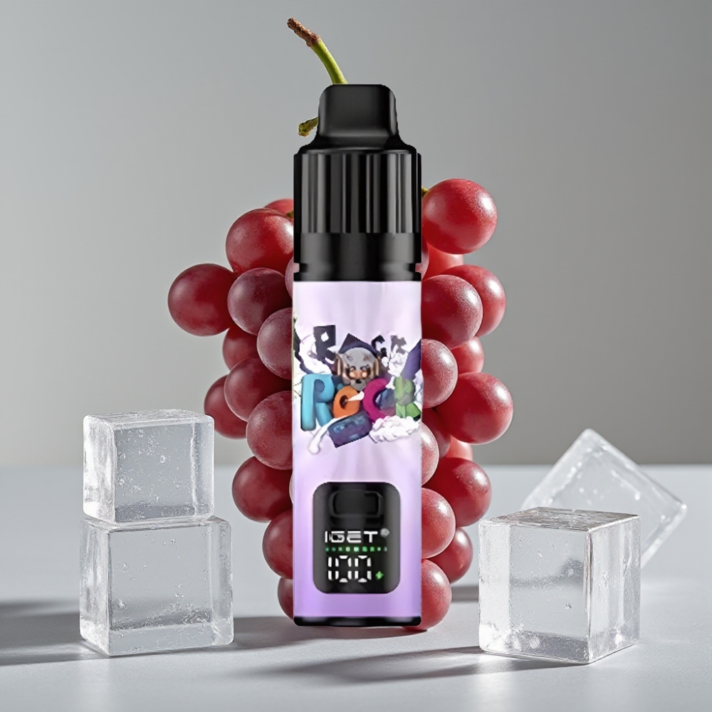 IGET BAR PLUS S3 POD 10000 Puffs Descartável Grape Ice 18ml 5% Nicotina 950mAh Recarregável