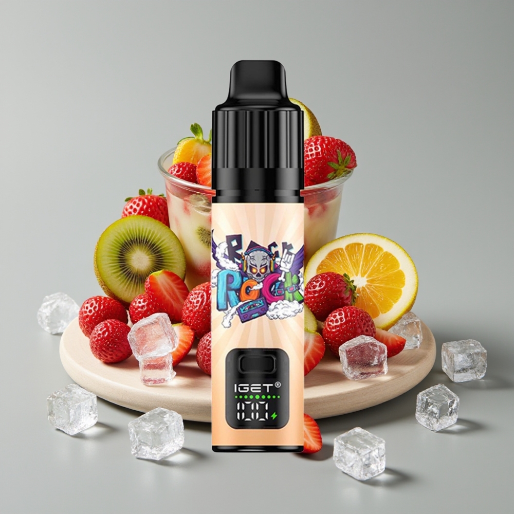 IGET BAR PLUS S3 POD 10000 Puffs Vaporizador Descartável Morango Kiwi Gelo 18ml 5% 950mAh