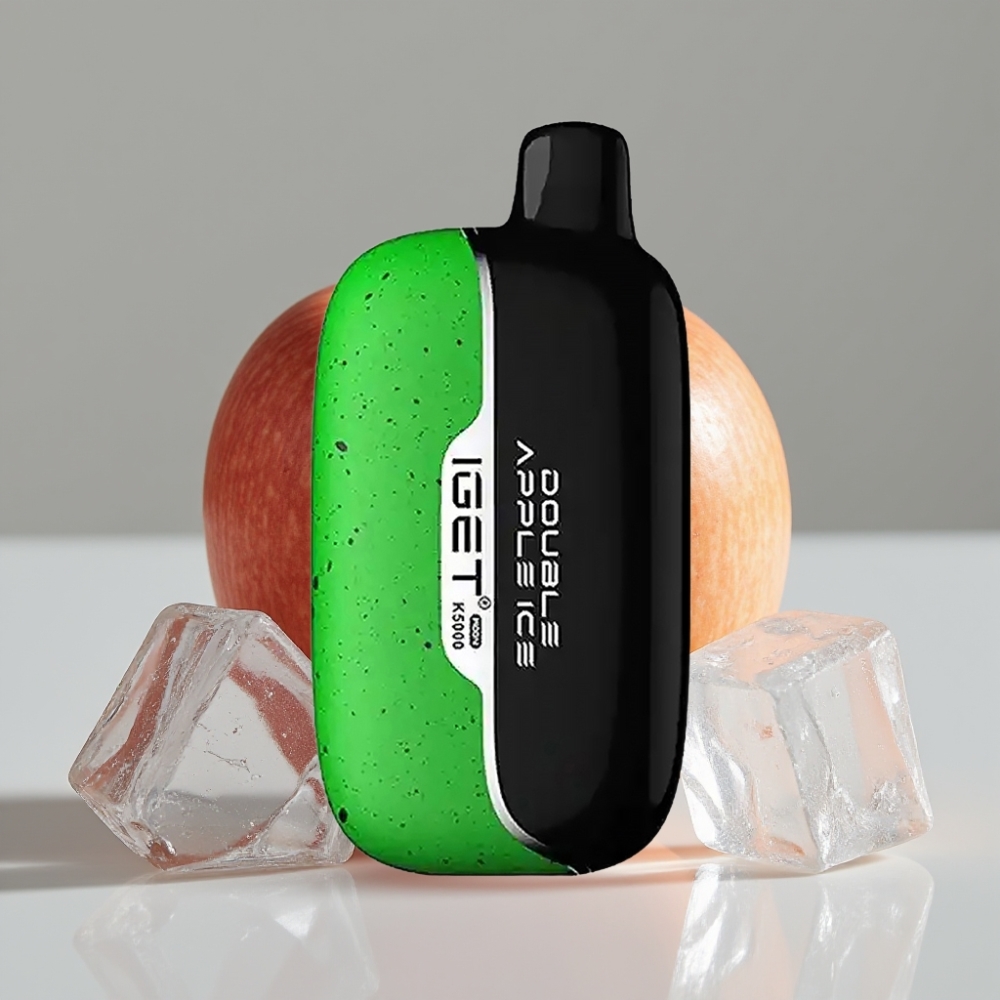 IGET Moon K5000 Puffs Disposable Vape Maçã Dupla Ice – 5000 Puffs, Bobina Mesh 1.35 Ohm