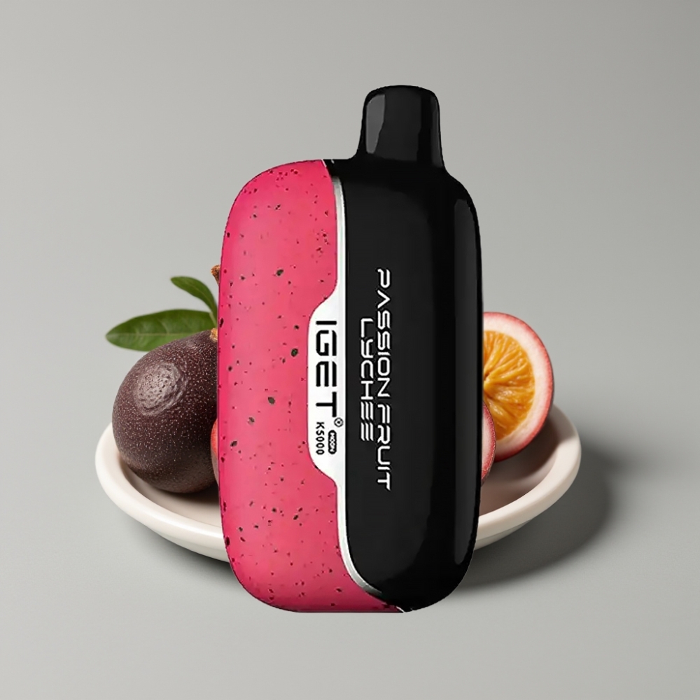 IGET Moon K5000 Puffs Vape Descartável Maracujá Lichia (81.5g, 5000 Puffs, PC, 1.35 Ohm)
