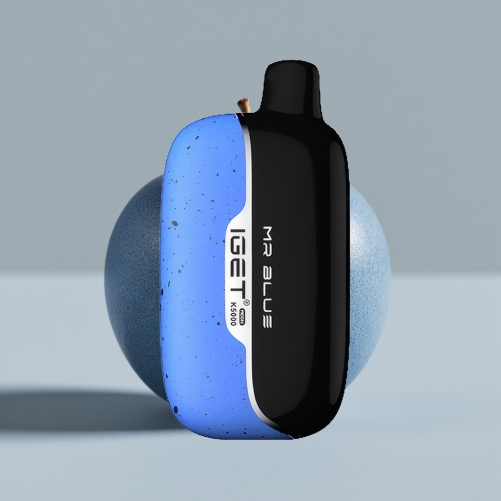 IGET Moon K5000 Puffs Vape Descartável Sr. Azul – 5000 Tragadas, Bobina Mesh 1.35 Ohm, PC, 81.5 g